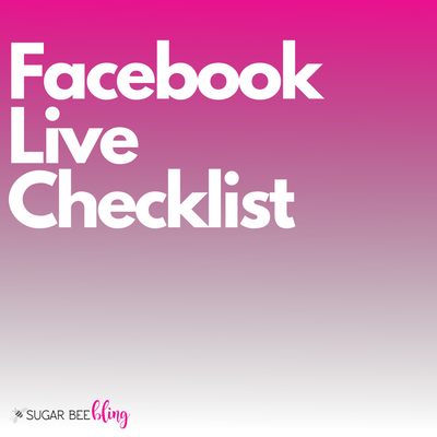 Facebook Live Checklist