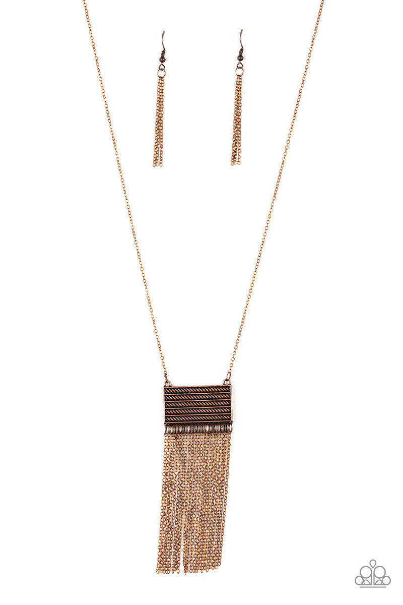 Copper hot sale necklace paparazzi