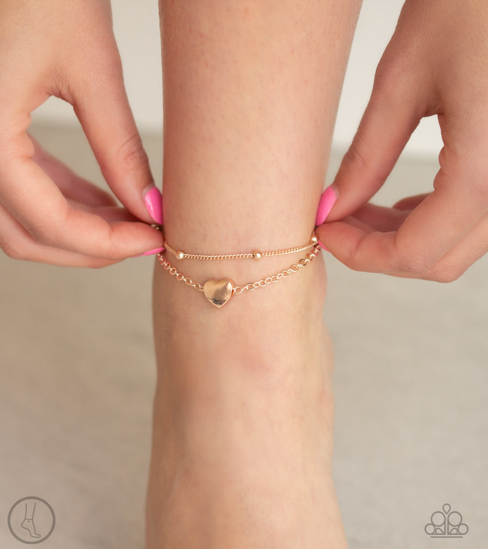 Heart Charm Anklet