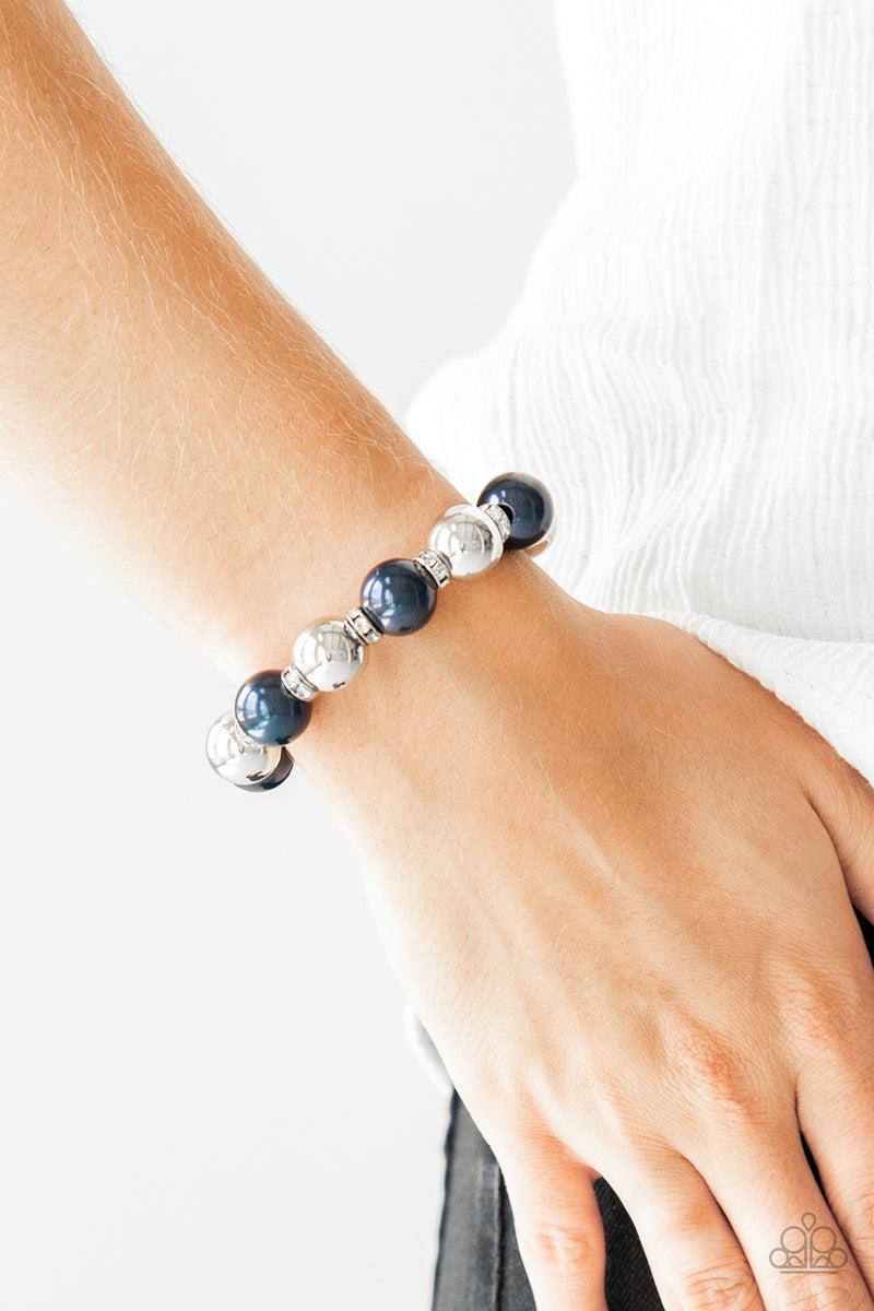 all dressed uptown blue paparazzi Paparazzi "All Dressed UPTOWN" Blue Bracelet