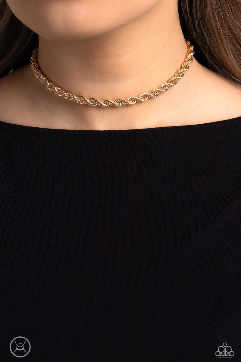 Never Lose ROPE - Gold Chain Choker Necklace – Sugar Bee Bling ...