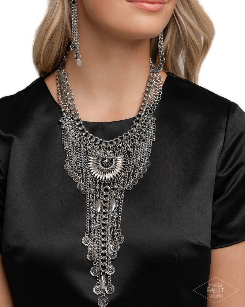 ペチュエリー The Alicia - Silver Medallion Zi Collection Necklace