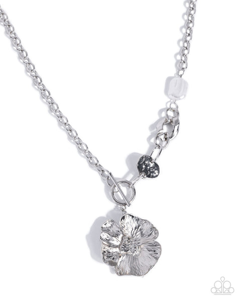 Better Blossom - White Pearl Silver Flower Exclusive Toggle Short