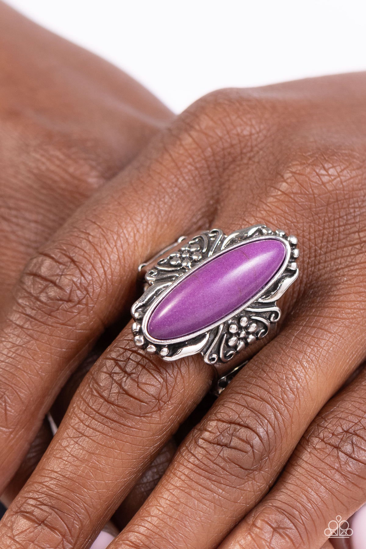 Dreamy Desertscape Purple Stone Silver Ring – Sugar Bee Bling