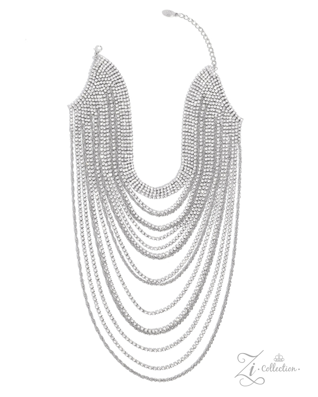Extravagant - 2024 Zi Collection White Rhinestone Silver Layered