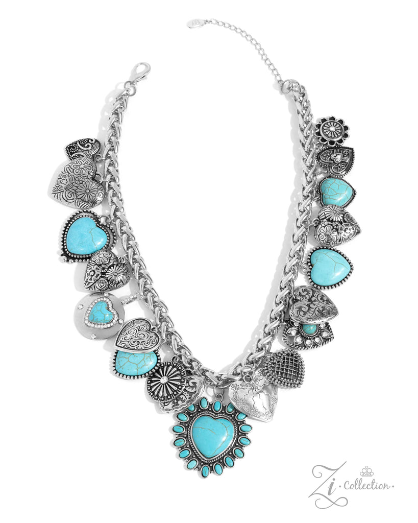 Devoted - 2024 Zi Collection Turquoise and Silver Heart Necklace