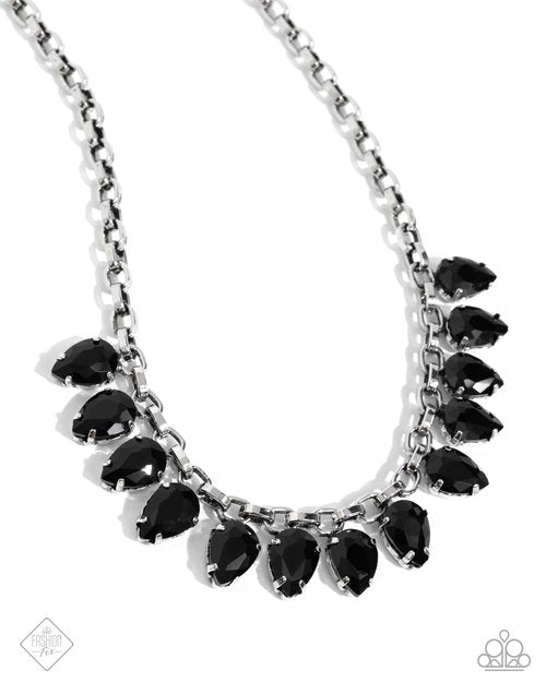 Paparazzi Accessories Short Black Necklace Paparazzi Vicious