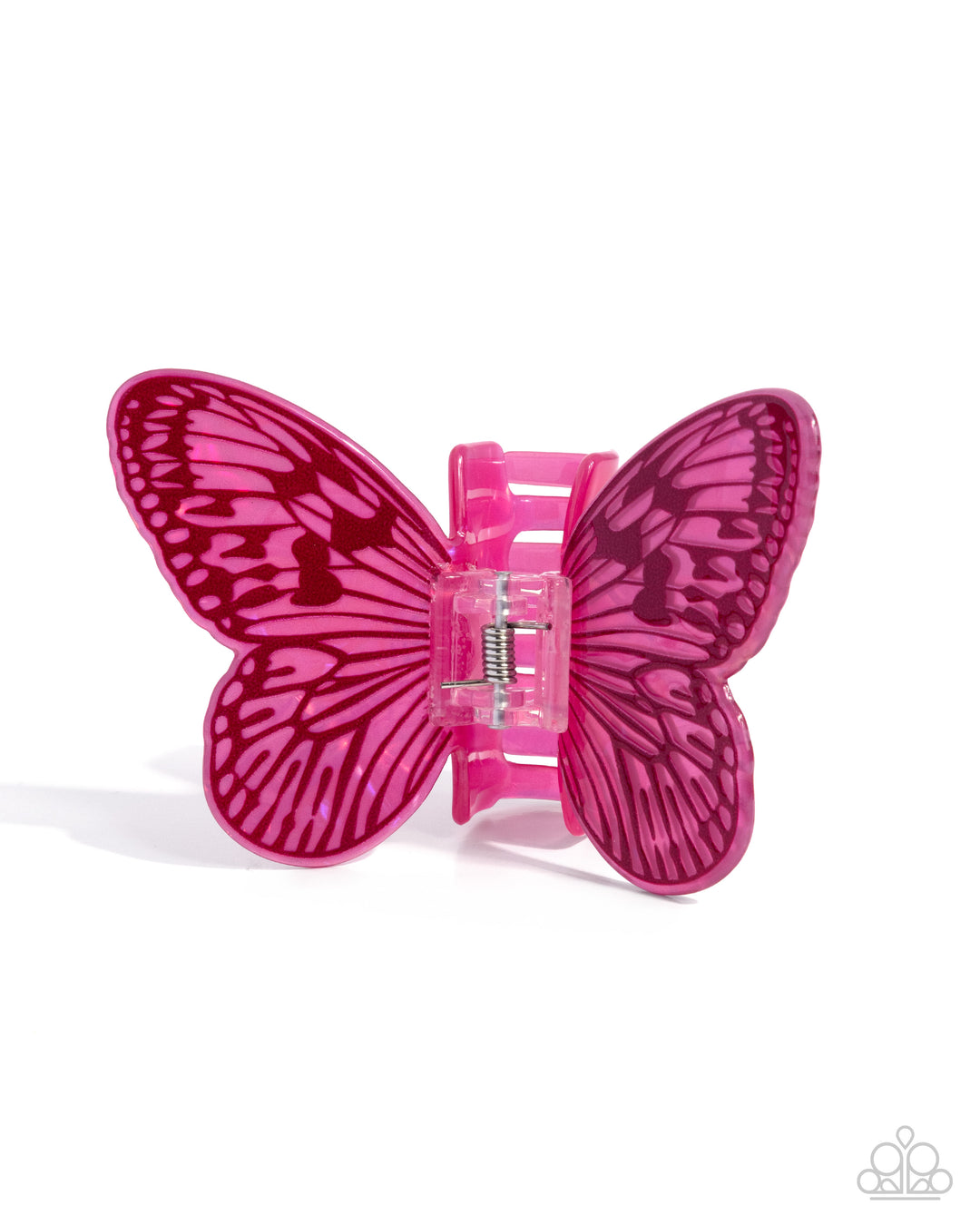 Fluttering Focus - Pink Butterfly Claw Hair Clip – Sugar Bee Bling