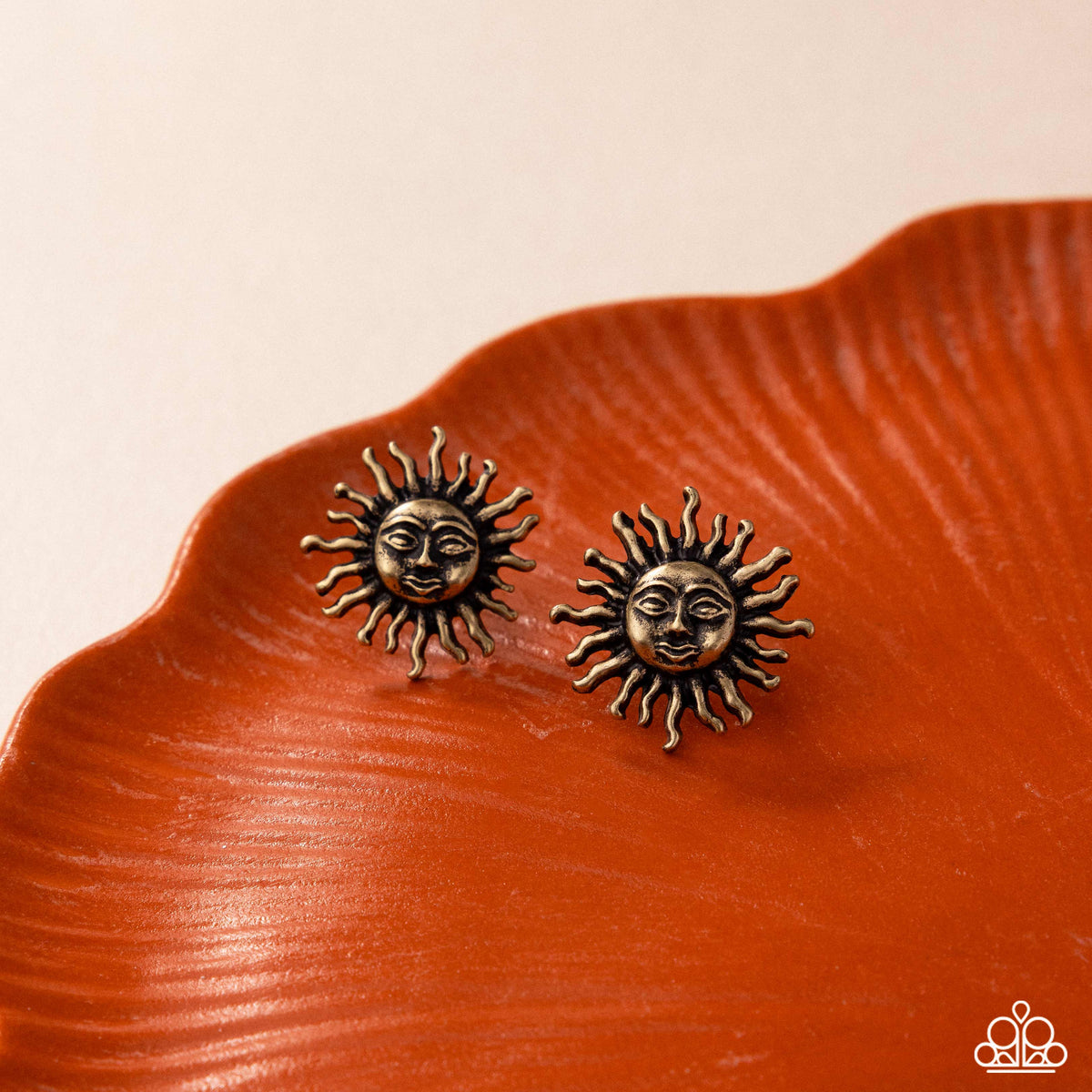 Sensational Sunrise - Brass Sun Post Earrings – Sugar Bee Bling ...