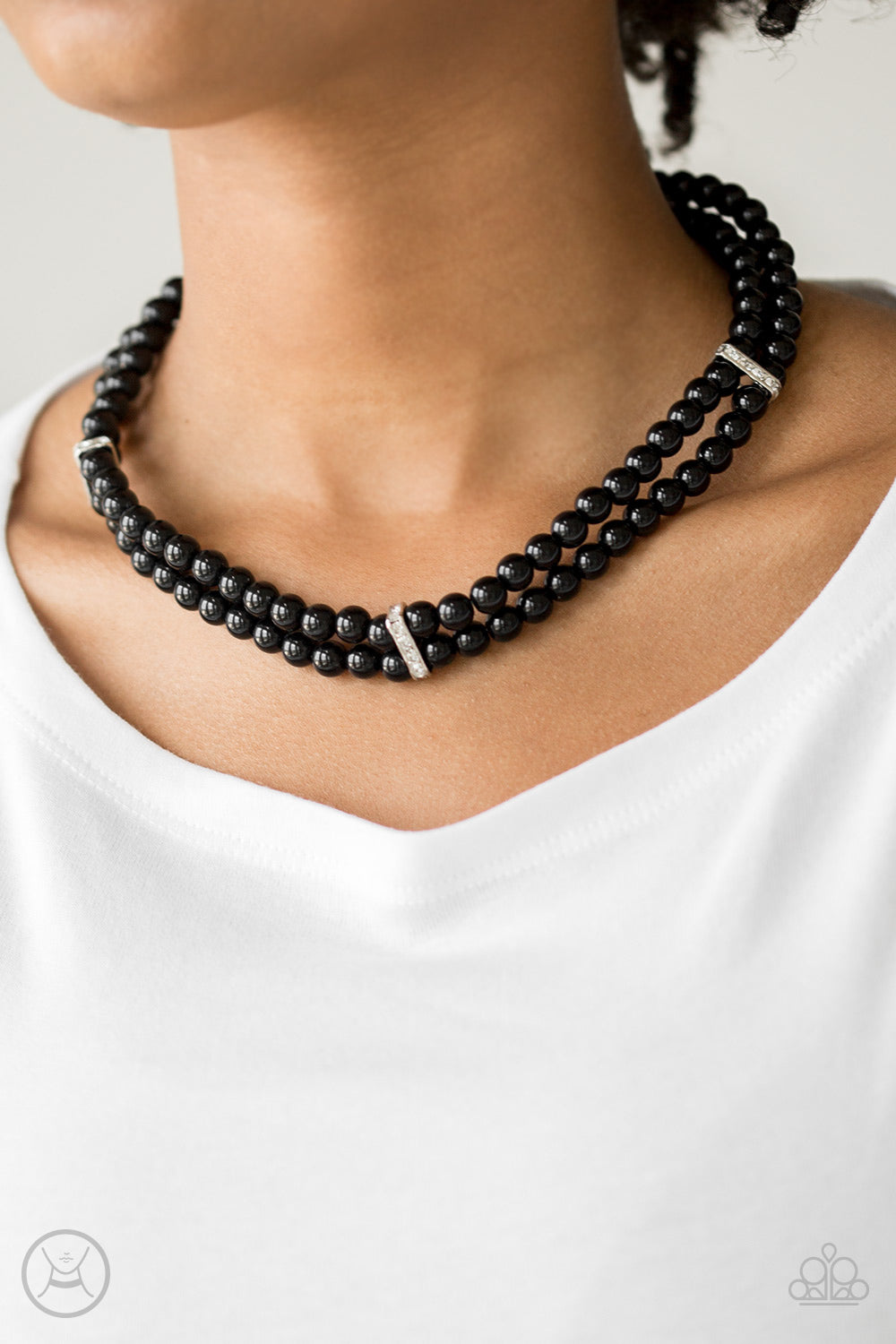 Put On Your Party Dress - Black Bead Silver Accent Necklace - Paparazz –  Sugar Bee Bling
