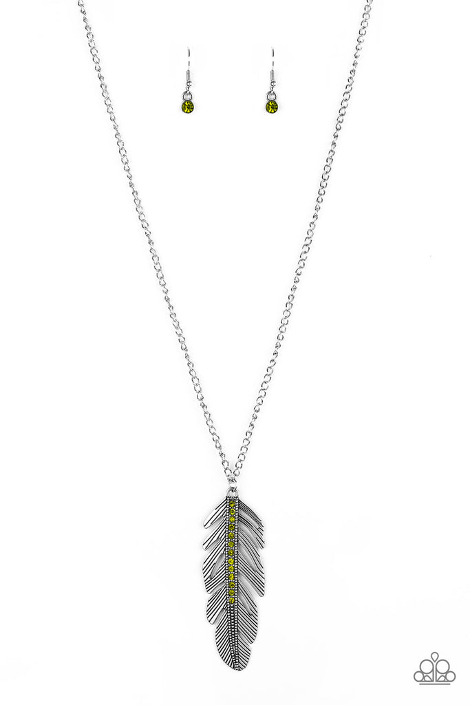 Paparazzi silver feather necklace sale