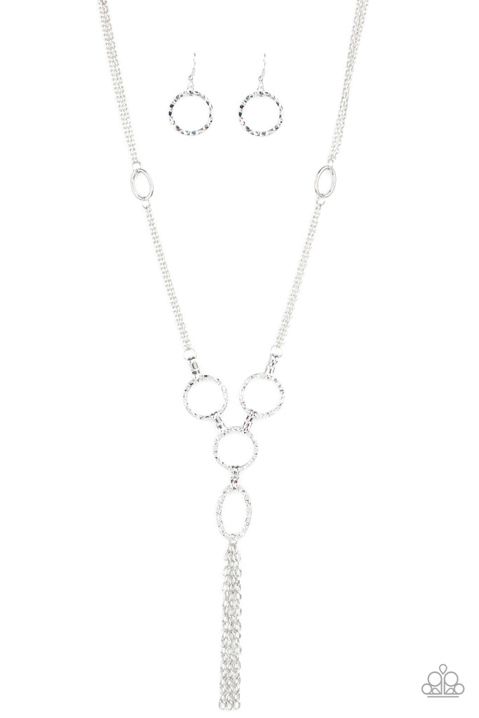 Metro Mechanics - Silver Oval Ring Necklace - Paparazzi – Sugar