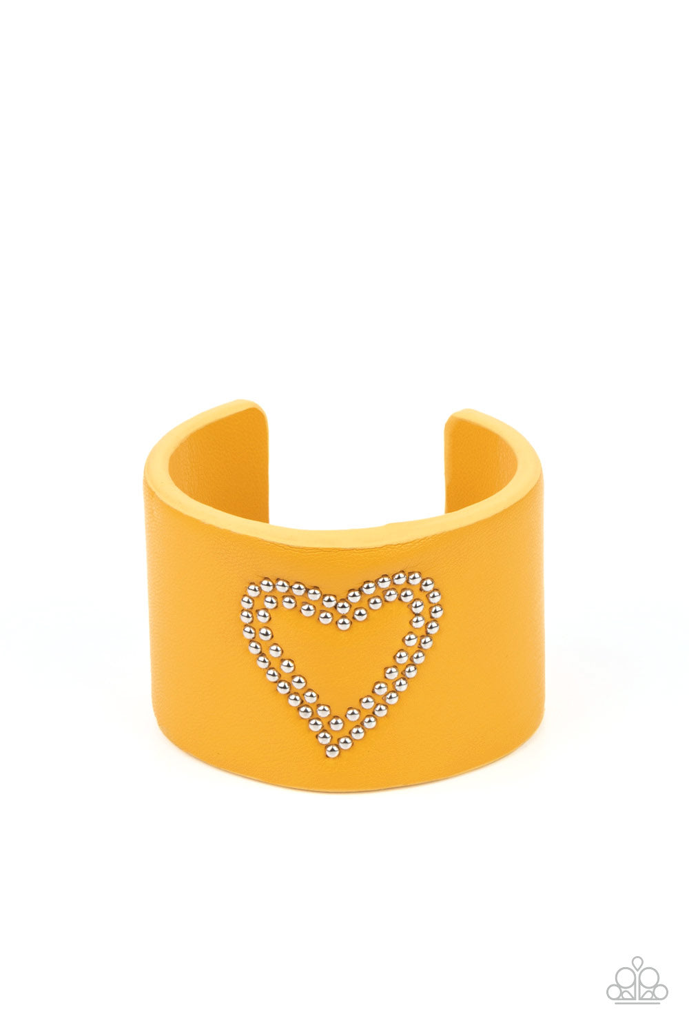 Cuff Yellow Bracelet Paparazzi Rodeo Romance Yellow Leather