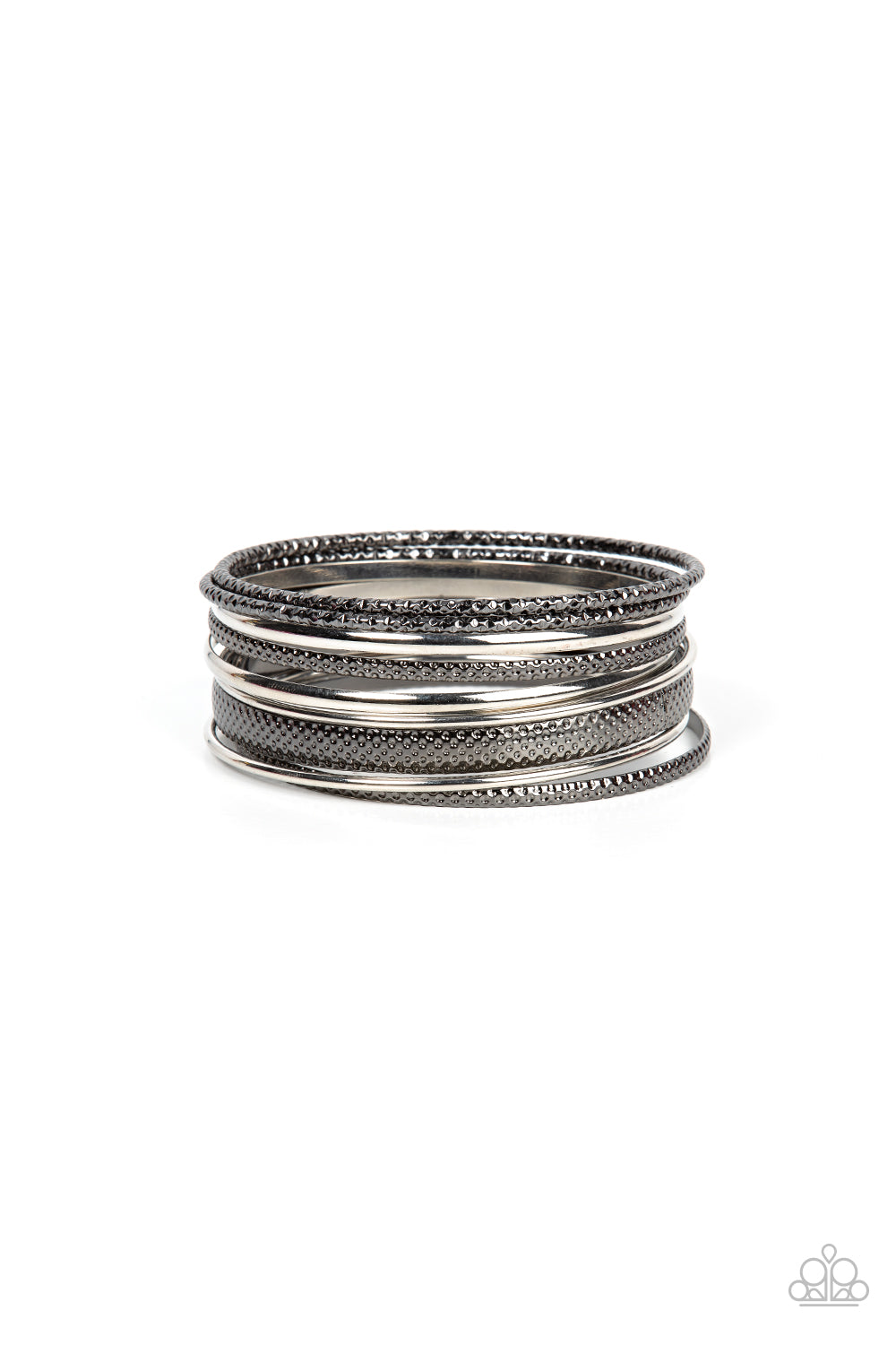 Buy Multi Silver Two Tone Bangle Set Of 2 (Size-2.4) for Women Online at  Fabindia | 20028370