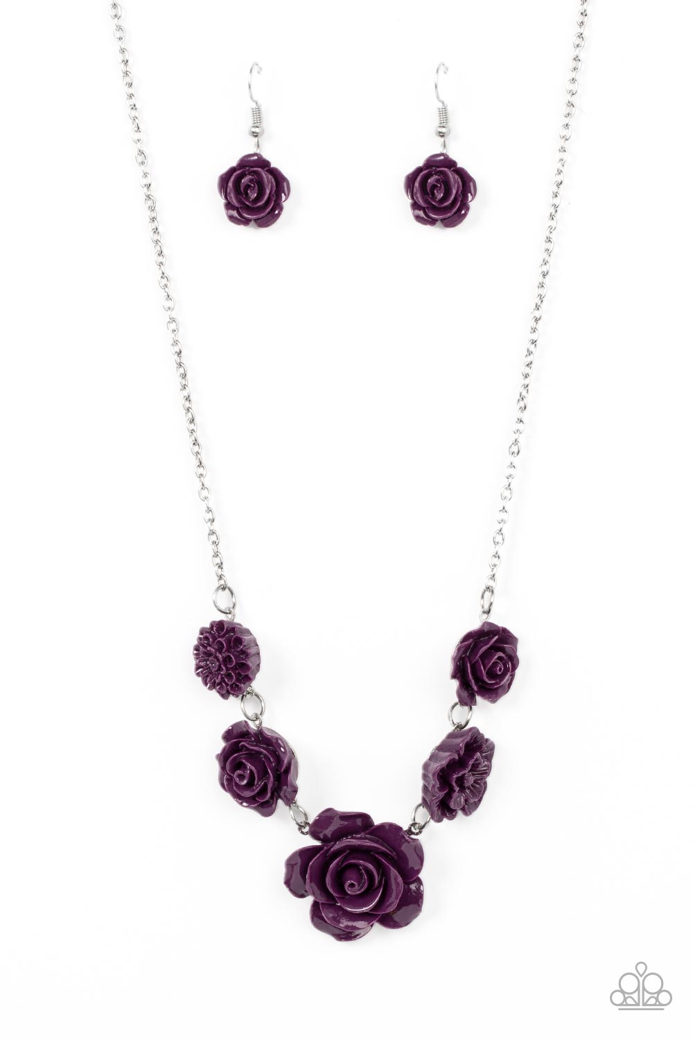 purple Rose necklace | eBay