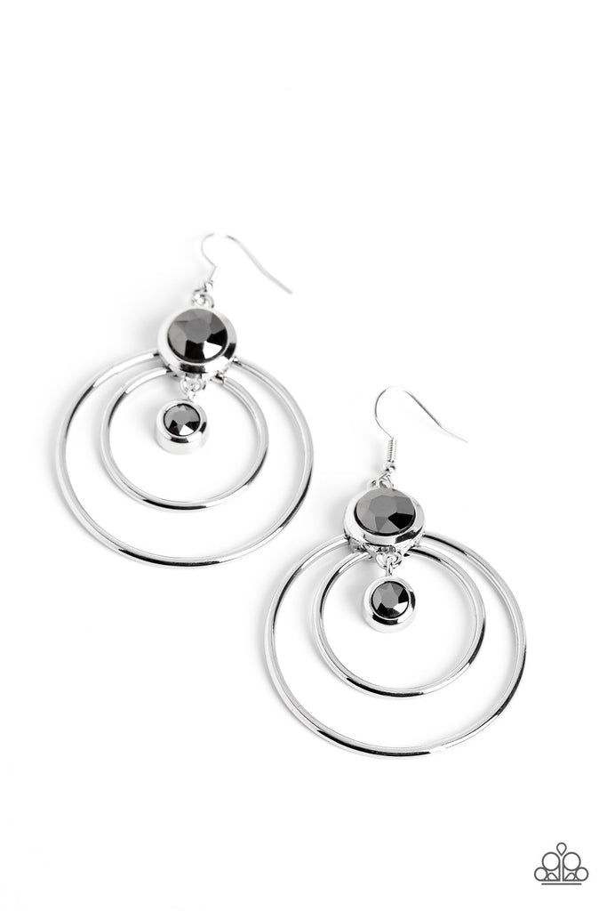 Paparazzi Cheers to Happily Ever After Silver Fishhook Earrings - P5RE-SVXX-324XX