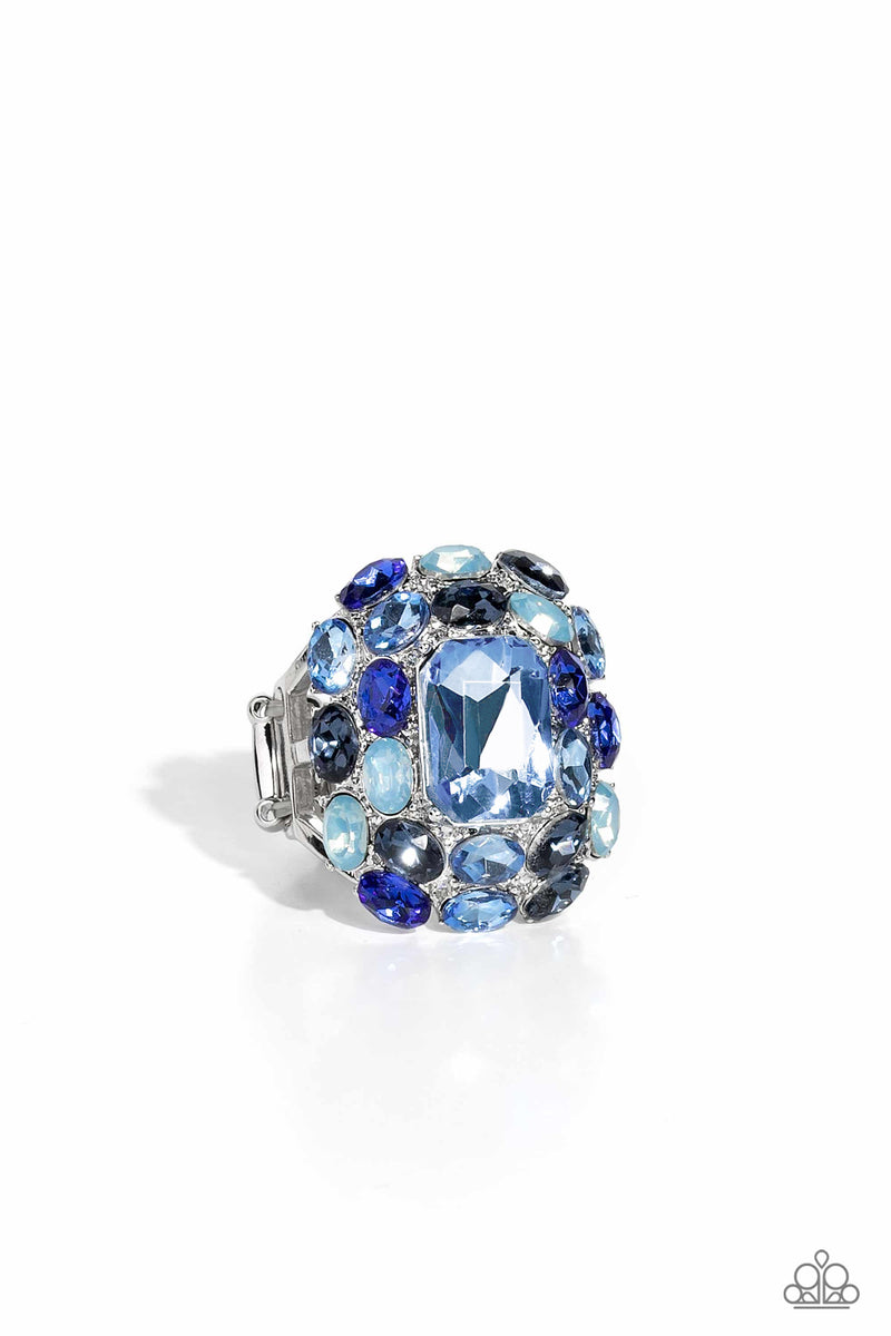 Perfectly Park Avenue - Blue Gem Silver Ring – Sugar Bee Bling ...