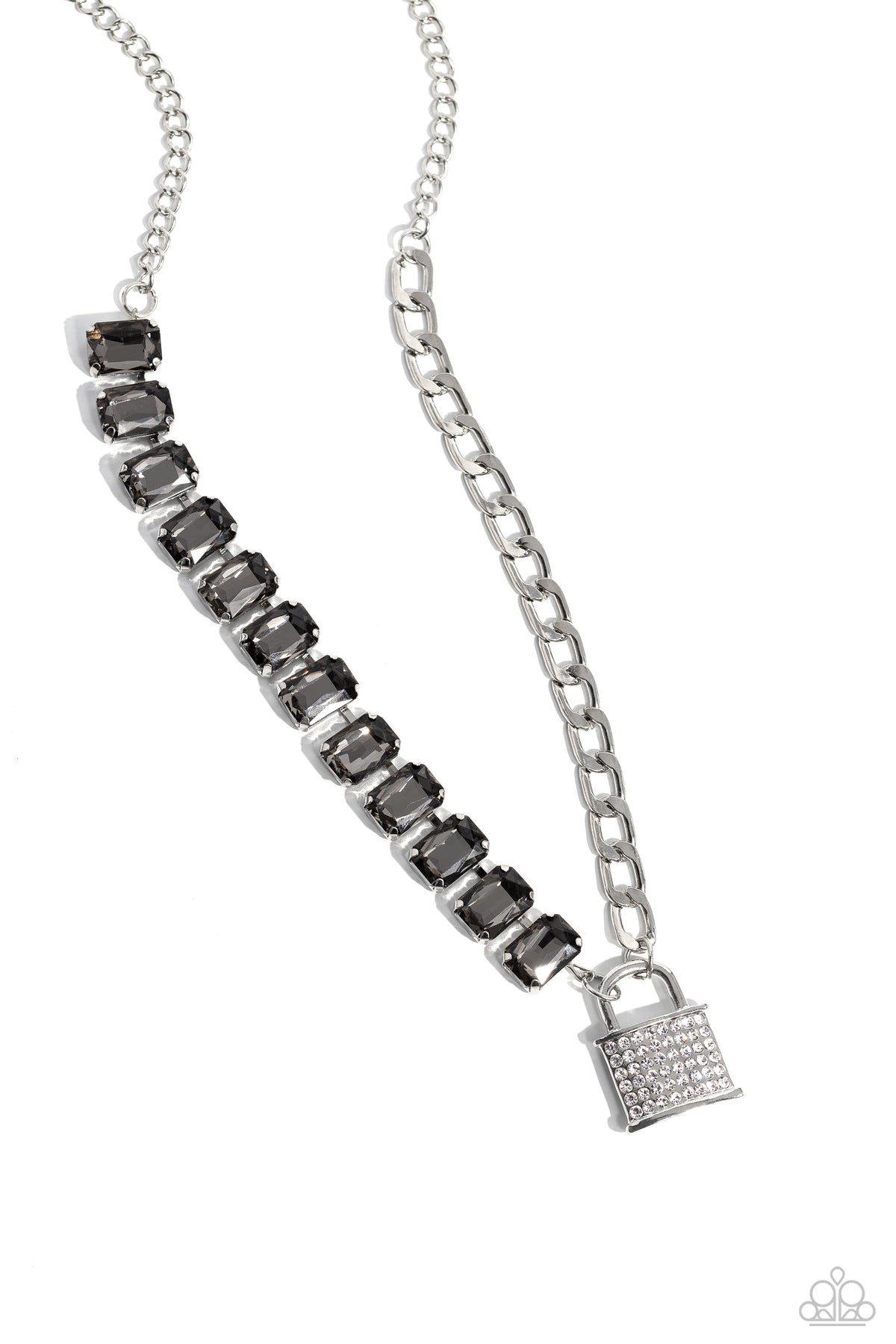 LOCK and Roll - Silver Gem Short Necklace - 2023 Convention