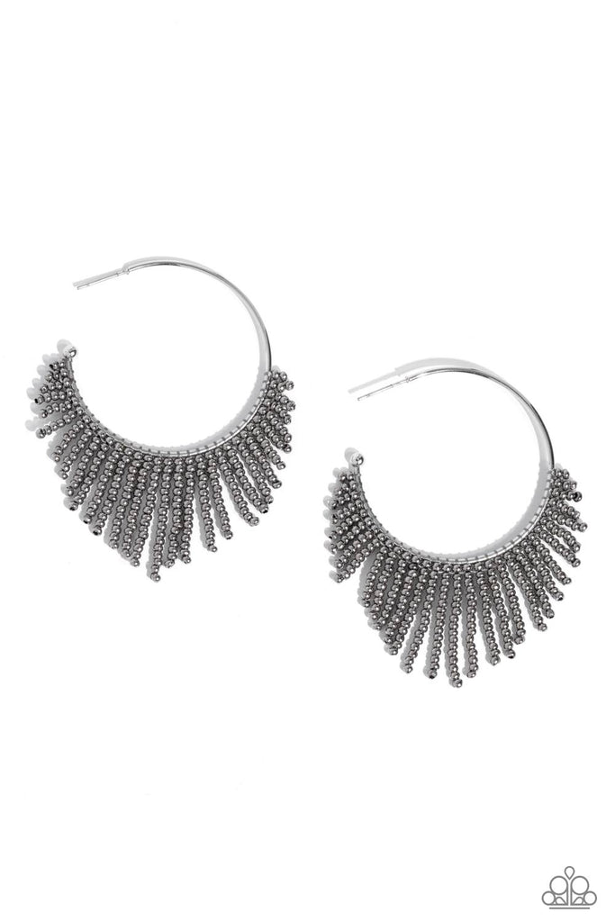 Paparazzi Basically Beaded Brass Fashion Fix Exclusive Earrings