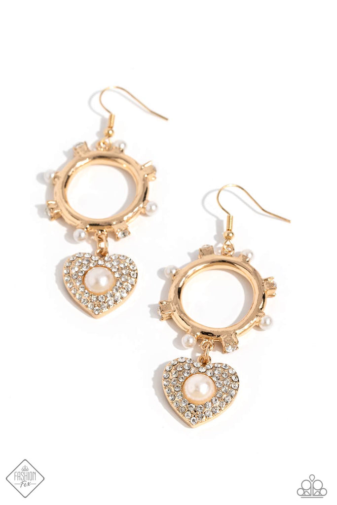 Paparazzi Retro Ringleader Gold deals Earrings