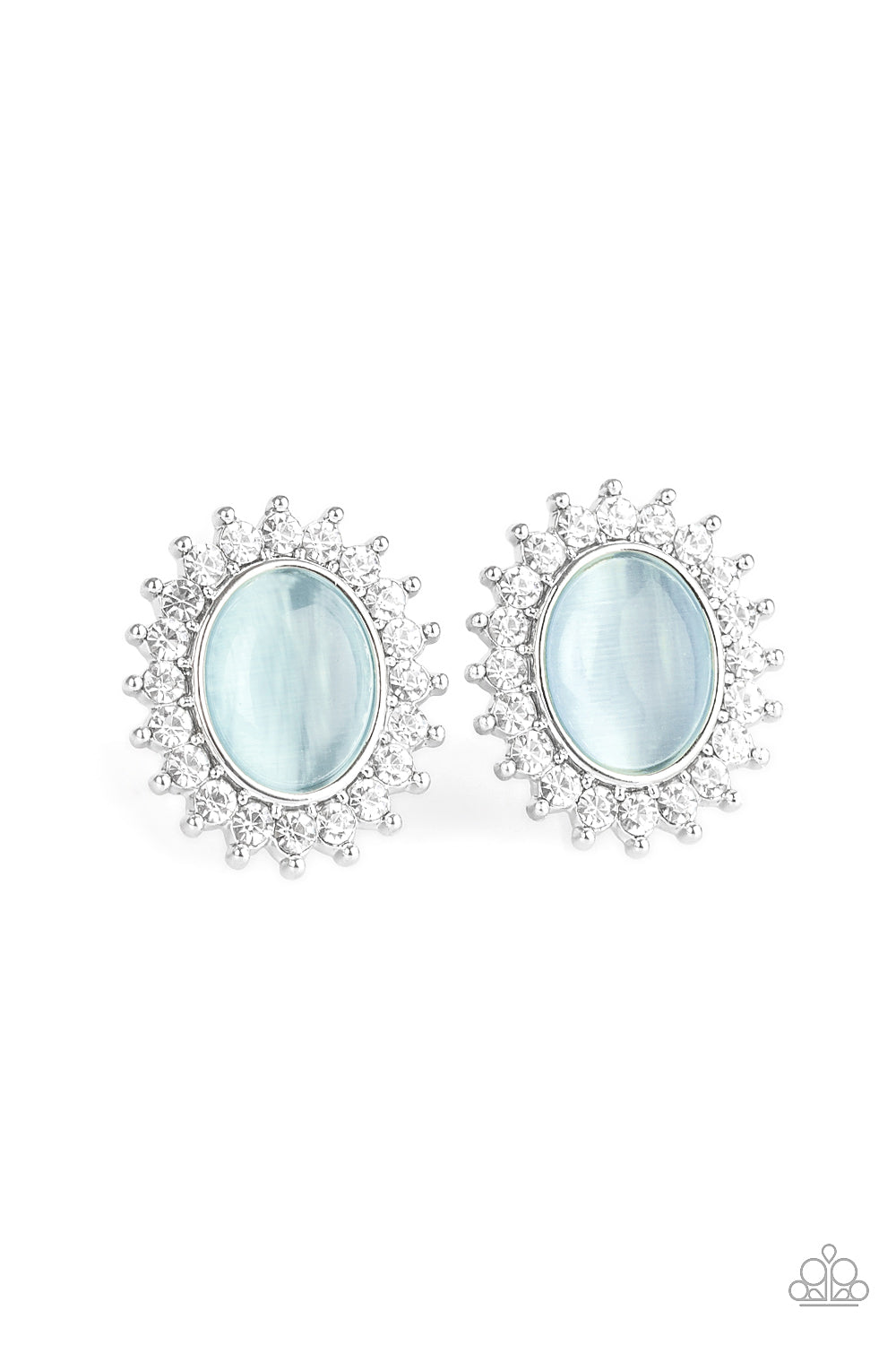 Hey There, Gorgeous Paparazzi Blue Cat's Eye Moonstone Silver