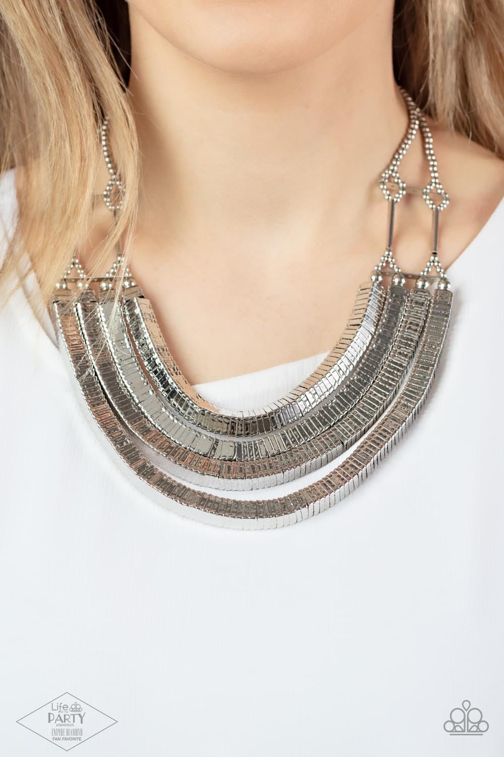 The Heidi Zi Collection Silver Necklace and Earring Set