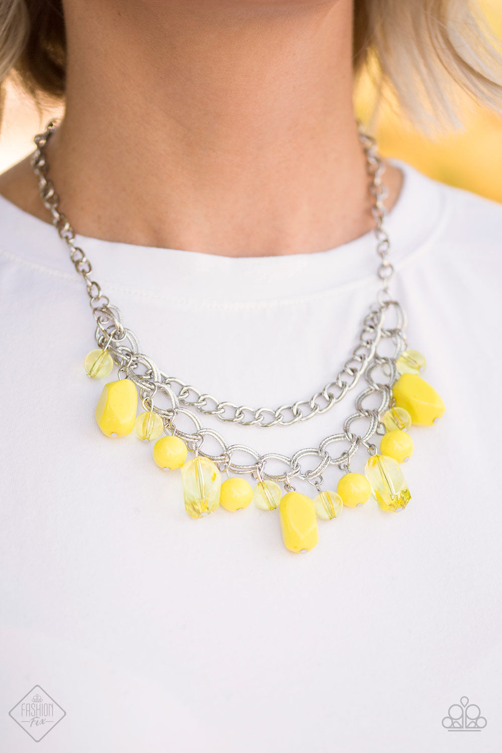 Romantic Rendezvous - Yellow Necklace - Paparazzi Accessories –  Sassysblingandthings