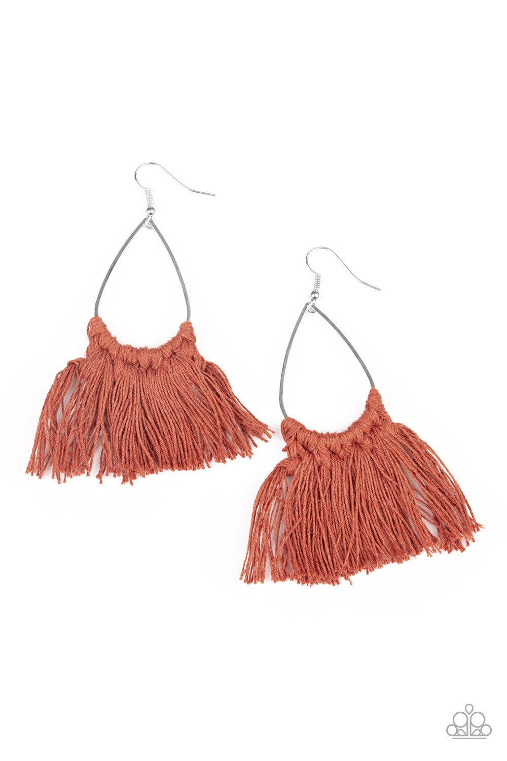 Tassel Treat Paparazzi Brown Cinnamon Thread Macrame Tassel